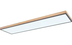 LED-Deckenleuchte CCT Doro, holz/graphit, 120 cm