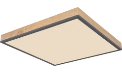 LED-Deckenleuchte CCT Doro, holz/graphit, 45 cm