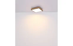 LED-Deckenleuchte CCT Doro, holz/graphit, 45 cm