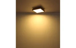 LED-Deckenleuchte CCT Doro, holz/graphit, 45 cm