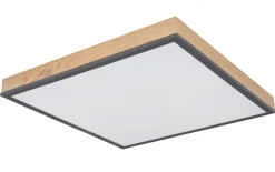 LED-Deckenleuchte CCT Doro, holz/graphit, 45 cm