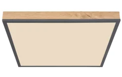 LED-Deckenleuchte CCT Doro, holz/graphit, 45 cm