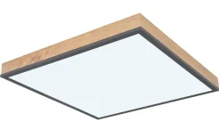 LED-Deckenleuchte CCT Doro, holz/graphit, 45 cm