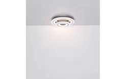 LED-Deckenleuchte CCT Jacky, schwarz/weiß, 50 cm