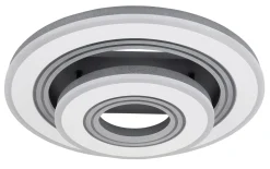 LED-Deckenleuchte CCT Jacky, schwarz/weiß, 50 cm