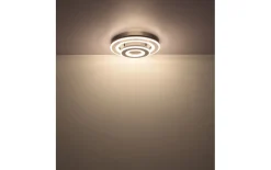 LED-Deckenleuchte CCT Jacky, schwarz/weiß, 50 cm