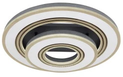 LED-Deckenleuchte CCT Jacky, schwarz/weiß, 50 cm