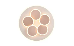 LED-Deckenleuchte CCT Mandala, grau/gold, inkl. Fernbedienung