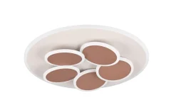LED-Deckenleuchte CCT Mandala, grau/gold, inkl. Fernbedienung