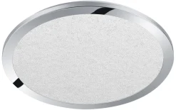 LED-Deckenleuchte Cesar rund, chrom, 40 cm