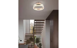 LED-Deckenleuchte Dios, nickelfarbig