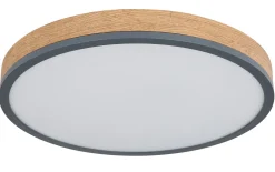 LED-Deckenleuchte Doro CCT, holz/graphit, 45 cm