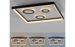 LED-Deckenleuchte Dune, schwarz, inkl. CCT und Tunneleffekt
