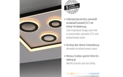 LED-Deckenleuchte Dune, schwarz, inkl. CCT und Tunneleffekt
