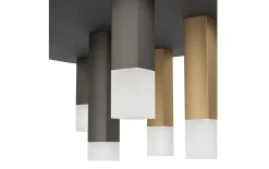 LED-Deckenleuchte ESTANTERIOS, schwarz/braun, inkl. Dimmfunktion