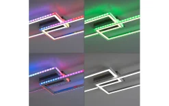 LED-Deckenleuchte Felix60, stahlfarbig, 121 cm