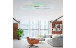 LED-Deckenleuchte Felix60, stahlfarbig, 121 cm