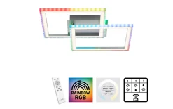 LED-Deckenleuchte Felix60, stahlfarbig, 45 cm