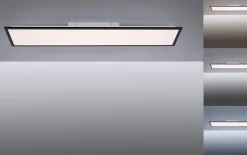 LED-Deckenleuchte FLAT, schwarz, 119,5 cm