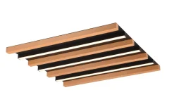 LED-Deckenleuchte Fontana, holz/schwarz, 46 cm, inkl. Switchdimmer