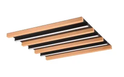 LED-Deckenleuchte Fontana, holz/schwarz, 46 cm, inkl. Switchdimmer