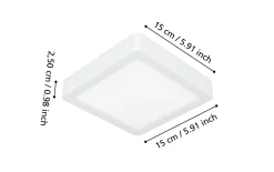 LED-Deckenleuchte Fueva 6, weiß