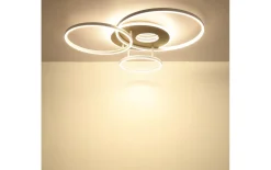 LED-Deckenleuchte Invertina, sandfarbig, inkl. Fernbedienung