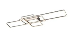 LED-Deckenleuchte Irvine, nickel, 105 x 42 cm