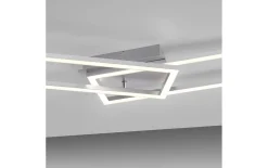 LED-Deckenleuchte Iven in stahlfarbig, 101 cm