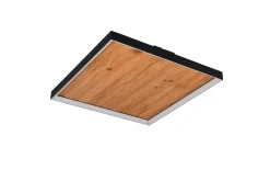 LED-Deckenleuchte Kalea, holzfarbig