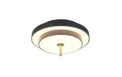 LED-Deckenleuchte Keaton, schwarz/gold, inkl. Switchdimmer