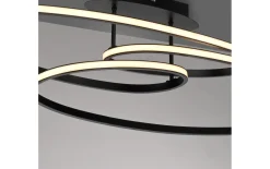 LED-Deckenleuchte Lumaca, schwarz