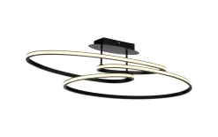 LED-Deckenleuchte Lumaca, schwarz
