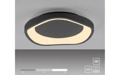 LED-Deckenleuchte Monta, schwarz, inkl. Memoryfunktion
