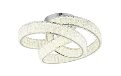 LED-Deckenleuchte Mucky, klar/chrom