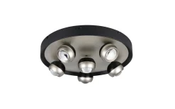 LED-Deckenleuchte Orbit, nickelfarbig, 13,5 cm, inkl. Dimmfunktion