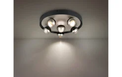 LED-Deckenleuchte Orbit, nickelfarbig, 13,5 cm, inkl. Dimmfunktion