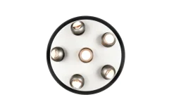 LED-Deckenleuchte Orbit, nickelfarbig, 13,5 cm, inkl. Dimmfunktion