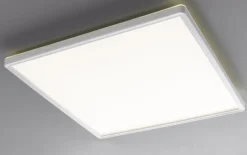 LED-Deckenleuchte Plain, weiß/silber, 42 cm