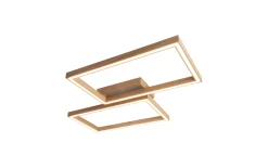 LED-Deckenleuchte Rowin, holz, 83 cm