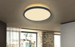 LED-Deckenleuchte Sapana, schwarz, 29,4 cm