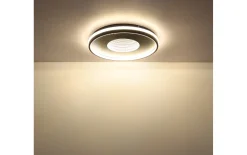 LED-Deckenleuchte Shirley, schwarz, inkl. Fernbedienung