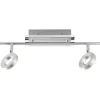 LED-Deckenleuchte Sileda, aluminium matt, 2-flammig, 55 cm