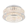 LED-Deckenleuchte Zevion, weiß/transparent, inkl. Switchdimmer