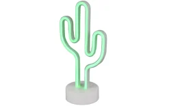 LED-Deko-Tischleuchte Cactus, weiß, 32,5 cm