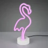 LED-Deko-Tischleuchte Flamingo, weiß, 32,5 cm