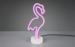 LED-Deko-Tischleuchte Flamingo, weiß, 32,5 cm