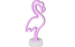 LED-Deko-Tischleuchte Flamingo, weiß, 32,5 cm