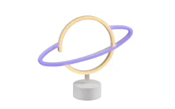 LED-Deko-Tischleuchte Planet, weiß, 24,5 cm