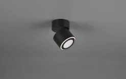 LED-Ein-/Aufbauspot Taurus, schwarz matt, 8 cm